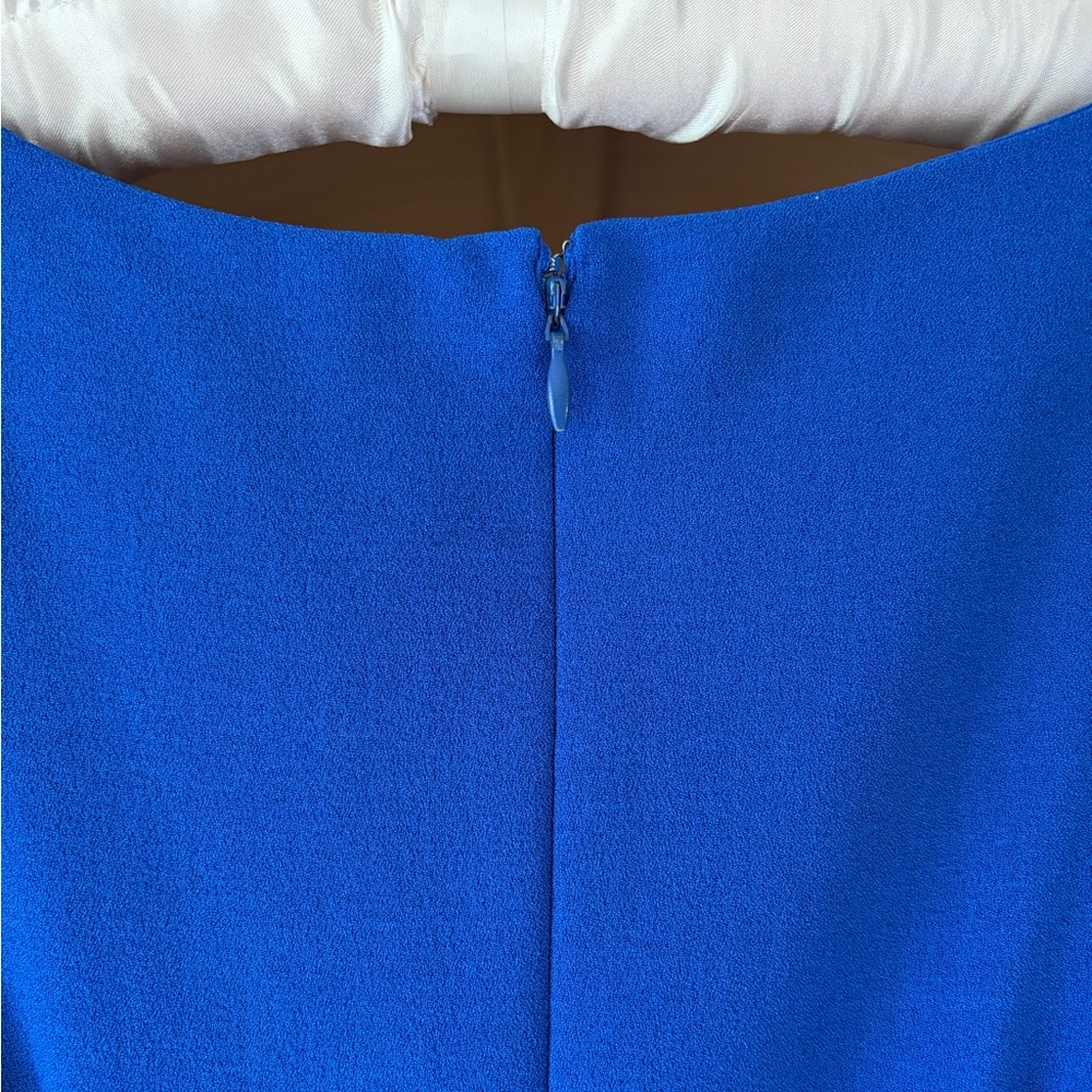 ✨$30✨Eliza J•Cap Sleeve Tiered Drop Waist A-Line Dress | Cobalt Blue | Size 6 - Picture 8 of 12